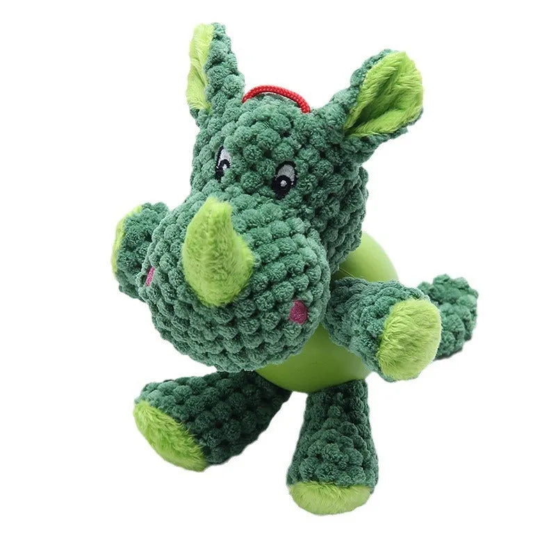 Cute cartoon monkey plush dog toy with squeaker, suitable for small and medium dogs.