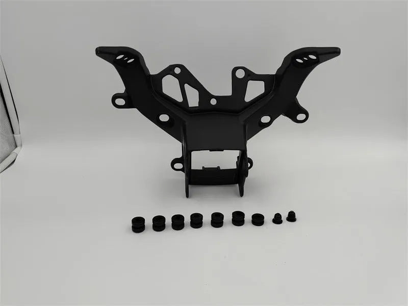 Black heavy aluminium headlight bracket for BMW S1000RR motorcycle 2009 to 2018 models