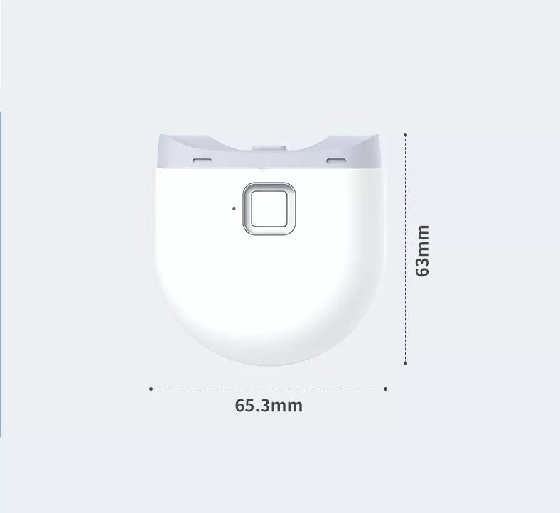 Intelligent Full-automatic Double Gear Electric Nail Clipper in white with Type-C charging