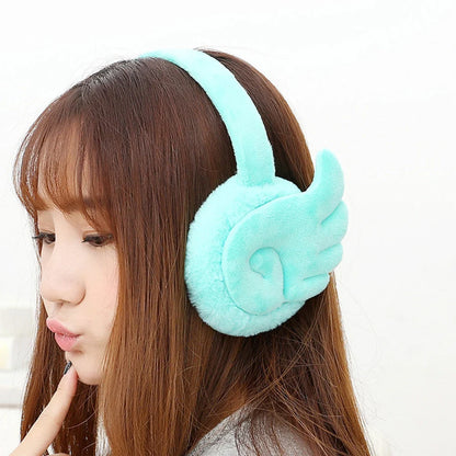 Girls Plush Earmuffs in various colors for winter warmth and style