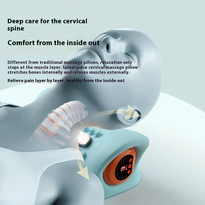 USB-powered electric massage pillow with compact dimensions for vehicle and home use