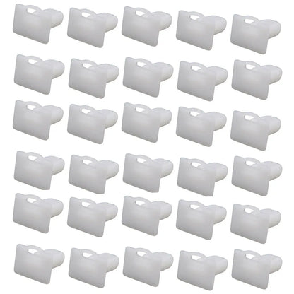 60-piece pack of D318 coloured PA66 plastic automobile glue nails and buckles for trim fastening.