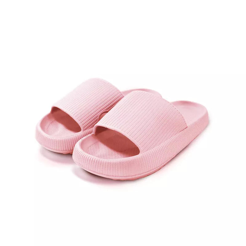 EVA Rubber Foam Soft Bottom Indoor Couple Slippers in various colors