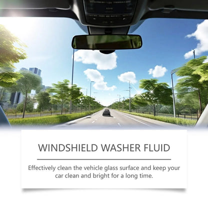 120ml windshield cleaning agent bottle, 9.2x15.5cm, car glass decontamination liquid with orange extract