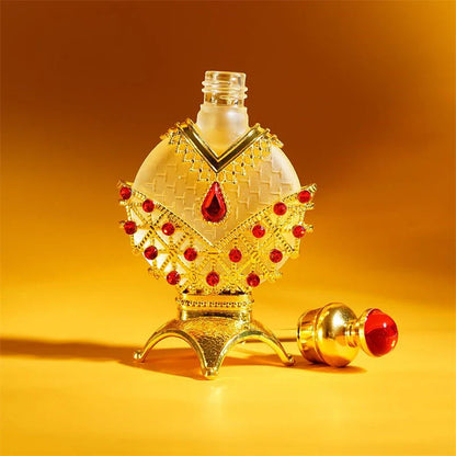 Luxurious Perfume Oil with Long-Lasting, Subtle Fragrance in Decorative Glass Bottle