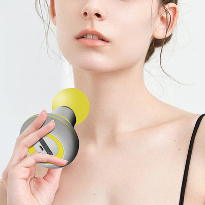 Portable pocket-sized massage gun with powerful 6,000 RPM motor for deep tissue relief and long-lasting 20-hour battery