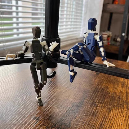 Versatile multi-jointed robotic action figure with customizable posing and design capabilities