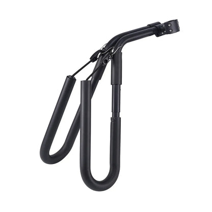 Black aluminium surfboard wall mount bracket for surfboard or bicycle storage, 1.45kg alloy frame