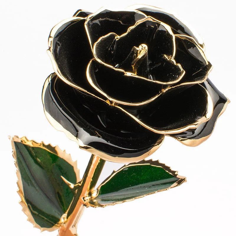 24K gold-plated rose in elegant gift box, perfect for Valentine's Day