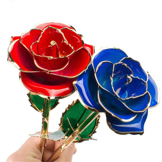 24K gold-plated rose in elegant gift box, perfect for Valentine's Day