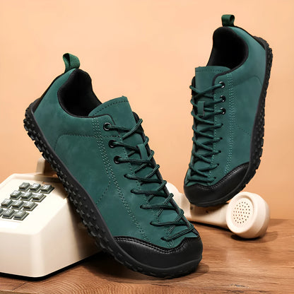 Large size German training shoes with wide toe, mesh upper, flat heel, and rubber sole in black, beige, green, or pink