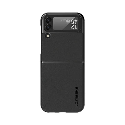 Samsung Galaxy Z Flip3 leather phone case with frosted finish in multiple colors