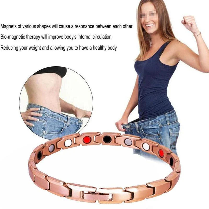 Premium therapeutic bracelet for arthritis pain relief, energy boost, and weight loss support