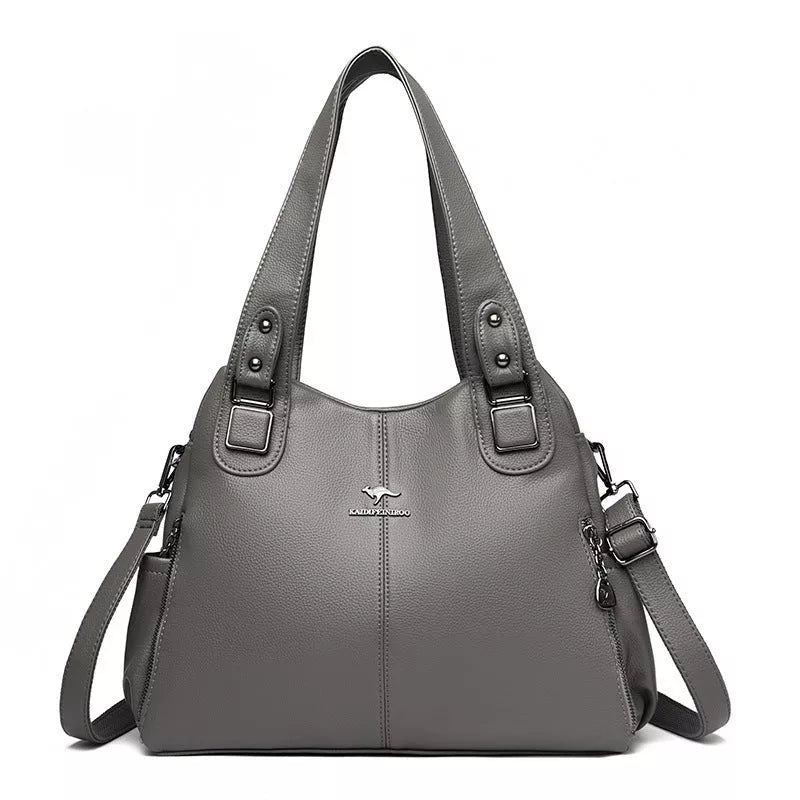 Women's vintage PU crossbody bag in various colors with large capacity and stylish design