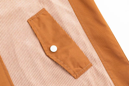 Men's coffee-colored outdoor assault suit with rainproof and windproof features