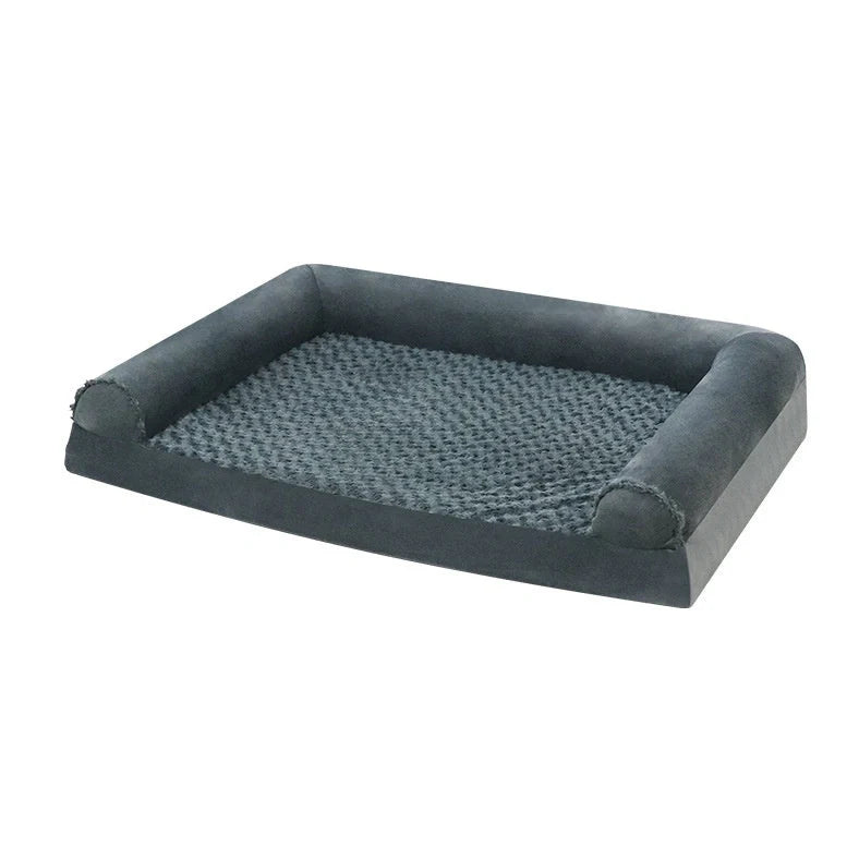 Light grey cloth dog kennel measuring 100cm × 60cm × 19cm for medium large breeds