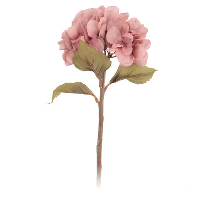 36cm artificial hydrangea branch with 16cm flower head in coffee brown colour