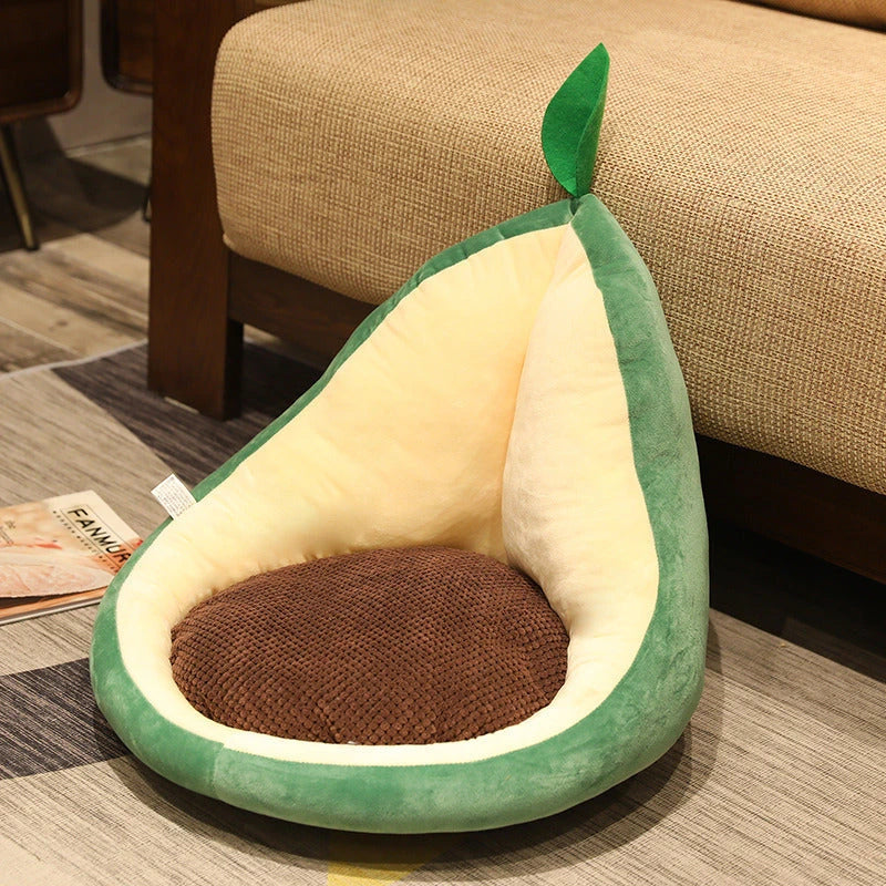Adorable plush fruit-shaped pillows in various vibrant designs like cactus, avocado, and carrot for cozy home decor