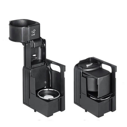 Black plastic water cup holder bracket for Mercedes-Benz vehicles, replacement part 2116800014.