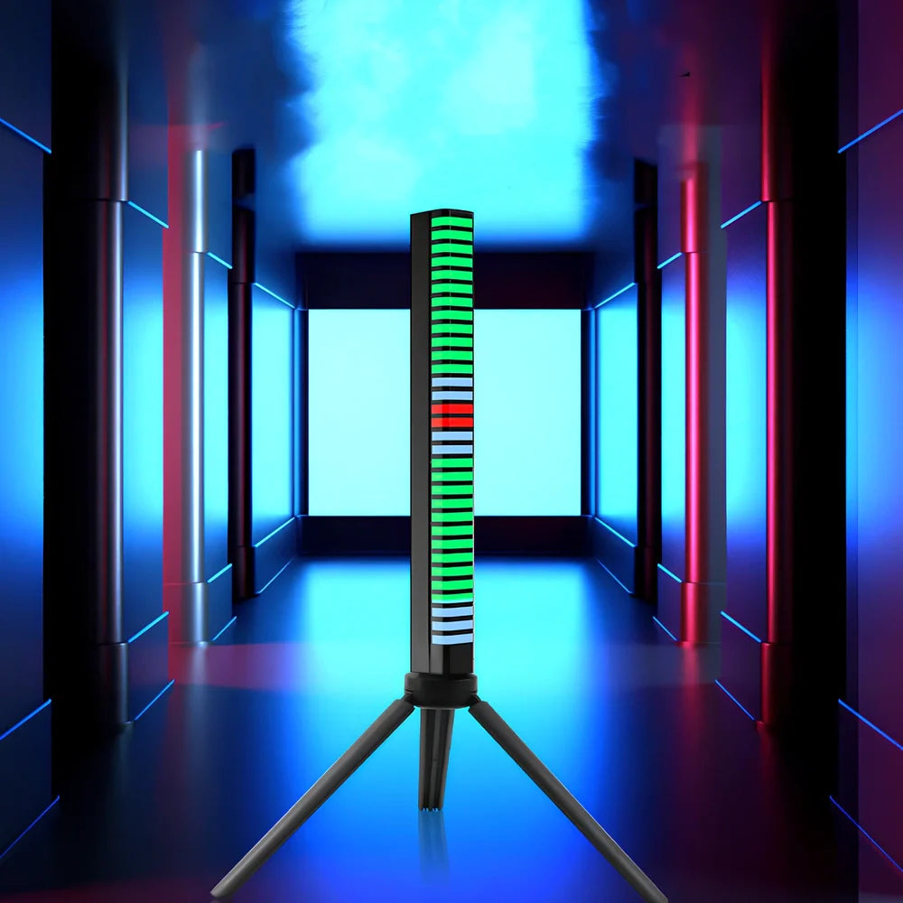 Voice control car atmosphere light bar with music rhythm sync feature and acrylic shell