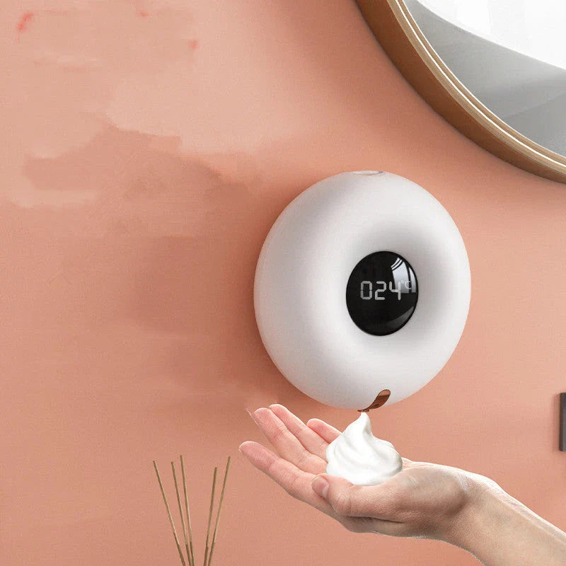 Touchless automatic foam soap dispenser with infrared sensor for hands-free, hygienic handwashing