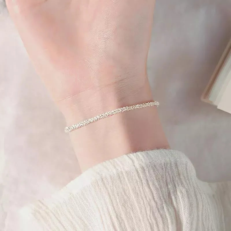 Starry Bracelet Sparkling Cauliflower Anklet in copper with starry sky design