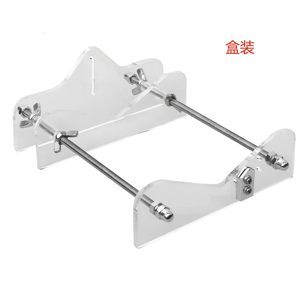 DIY glass bottle cutter tool with adjustable stand for cutting 0.5-2 inch diameter bottles to 5 inch length