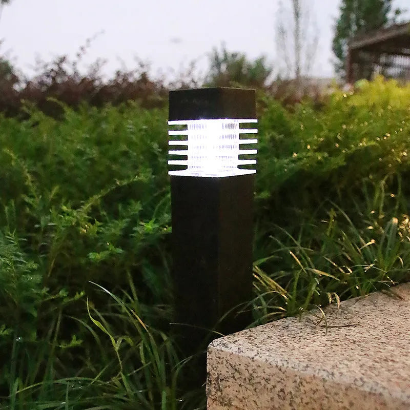 Solar lawn lamp for garden ground lighting with IP65 waterproof rating and 60x390mm dimensions