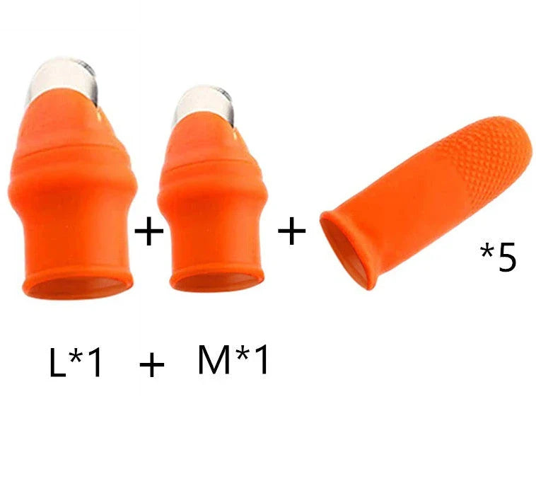 Ergonomic silicone blade protector for safe and efficient vegetable and fruit harvesting