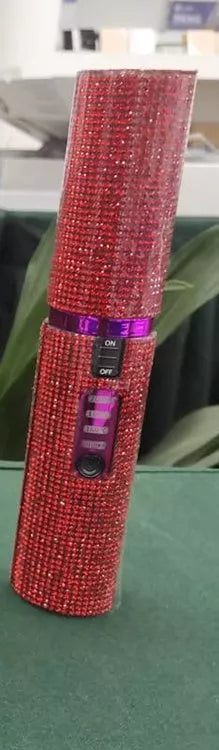 2-In-1 Electric USB Hair Straightening Brush with ceramic coating for healthy styling