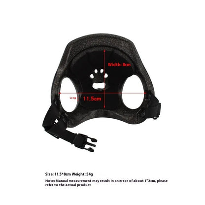 PET plastic cycling helmet for small and medium sized dogs in black, white, or pink colours