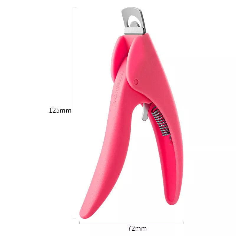 U-shaped DIY French nail clipper with stainless steel blades for precise trimming