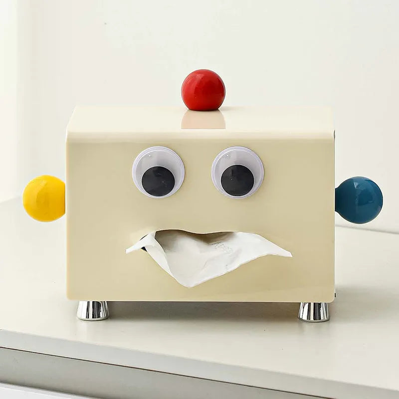 Acrylic tissue box in milky white or elegant black for living room and bathroom use