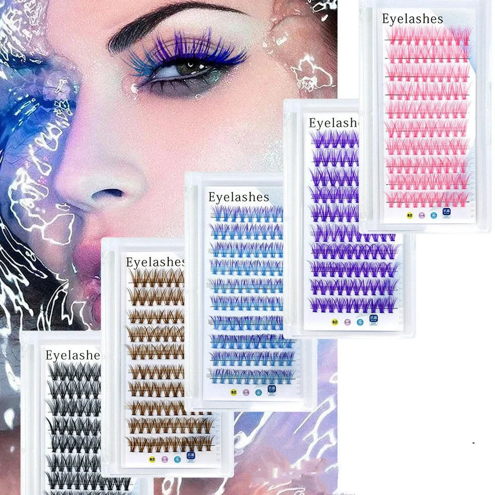 Hand-applied false eyelash extensions in multiple colours and lengths from 10mm to 16mm