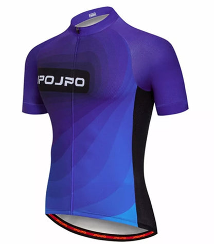 Breathable summer cycling jersey for men and women in vibrant patterns
