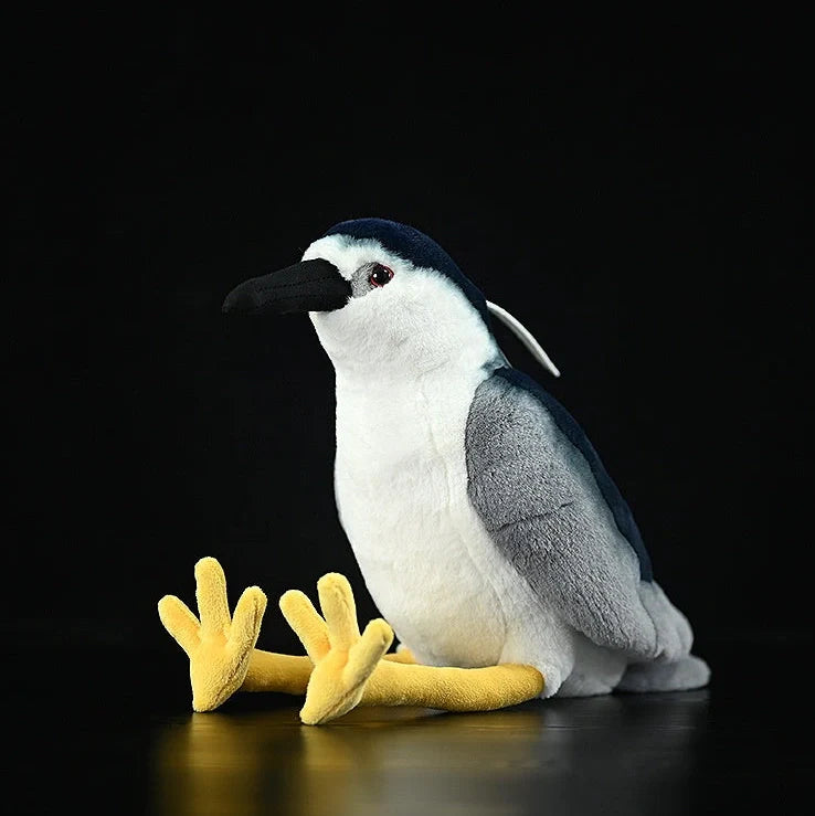 Chinese pastoral style penguin plush toy measuring 24cm tall with soft plush fabric