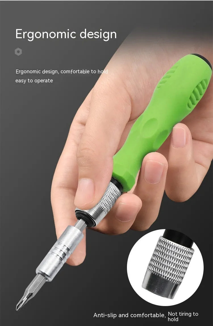 32-in-1 precision screwdriver set for mobile phone and electronics repair with multiple bits