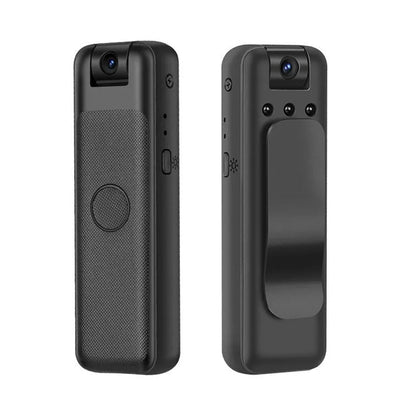 Black back splint clip wifi surveillance camera with 30cm USB-C cable for home office monitoring