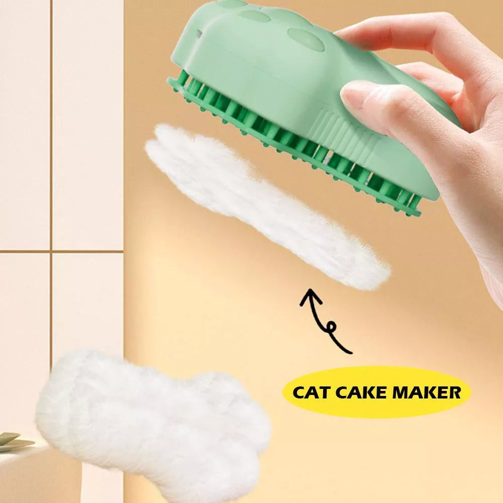 Electric pet spray comb with UV light and steam cleaning feature for dogs and cats