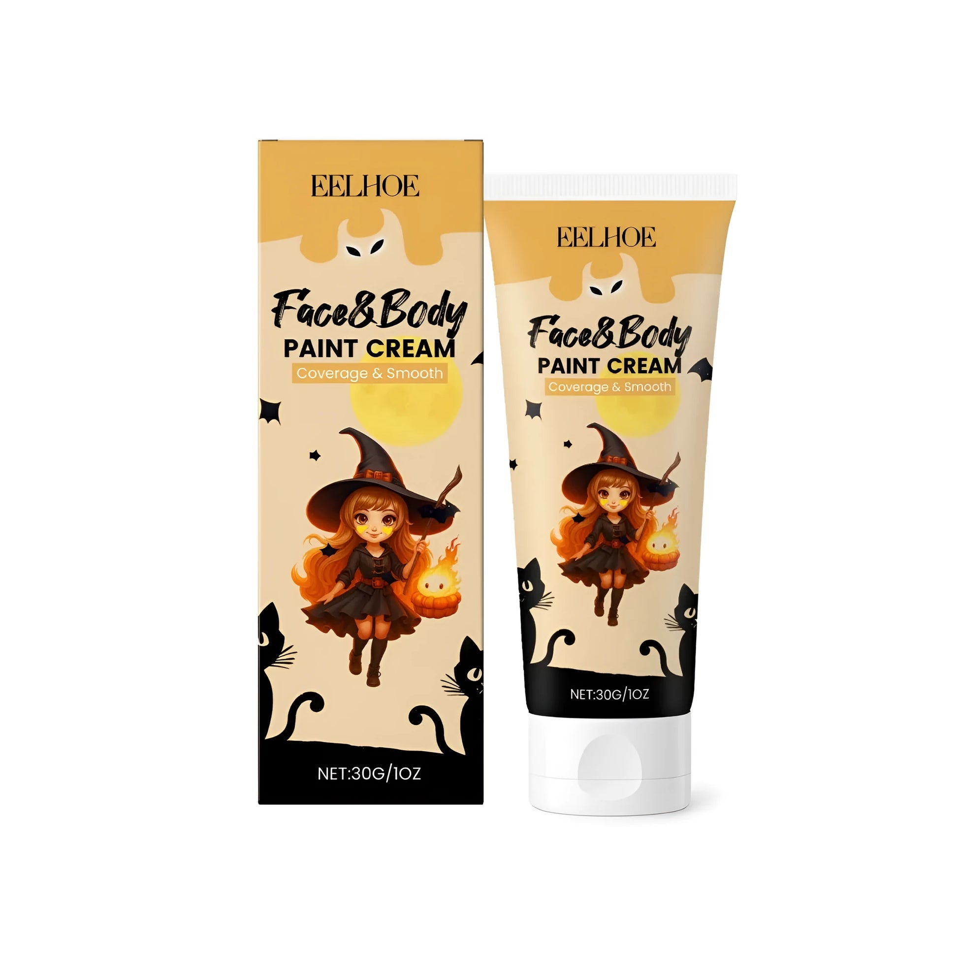 30g pot of water-based face and body paint cream with Centella asiatica extract and vitamin E.