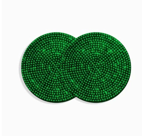 Universal Anti-Slip Silicone Cup Holder Insert with Crystal Rhinestones for Cars