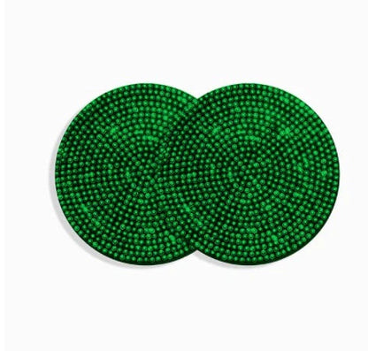 Universal Anti-Slip Silicone Cup Holder Insert with Crystal Rhinestones for Cars