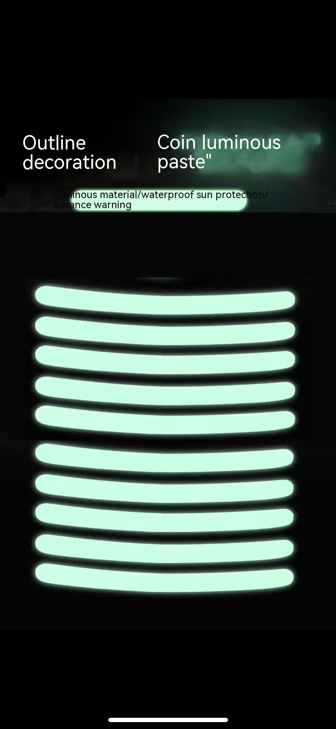 20-piece car wheel hub reflective stickers in multiple colours including fluorescent, rainbow and standard options