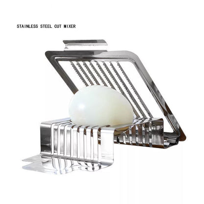 Stainless steel multi-purpose egg cutter for kitchen use