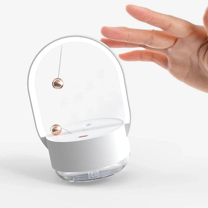 Compact Ultrasonic Humidifier with Mood Lighting - Portable Mist Dispersal and Ambient Glow for Home, Office, and Travel