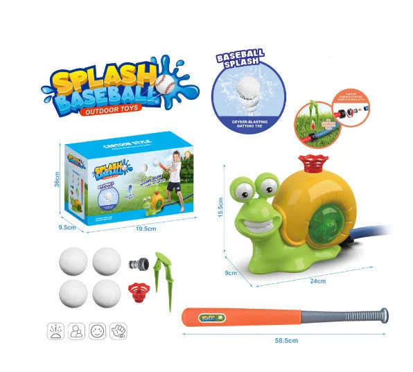 Colorful outdoor water sprinkler toy with cactus-shaped design for kids to enjoy in the backyard