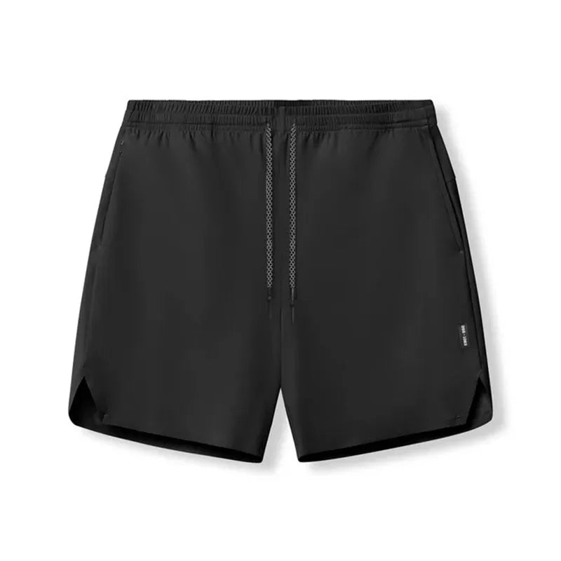 Men's seamless quick-drying sports shorts in chemical fibre blend fabric available in four colours
