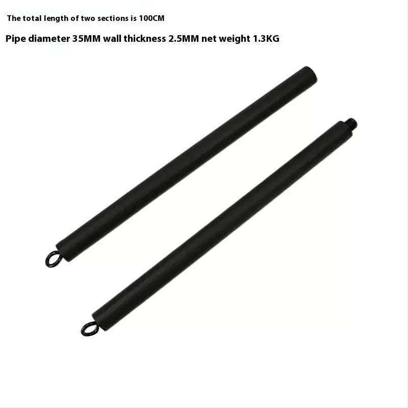 Pull rope resistance training stick with two-segment push-and-pull rod