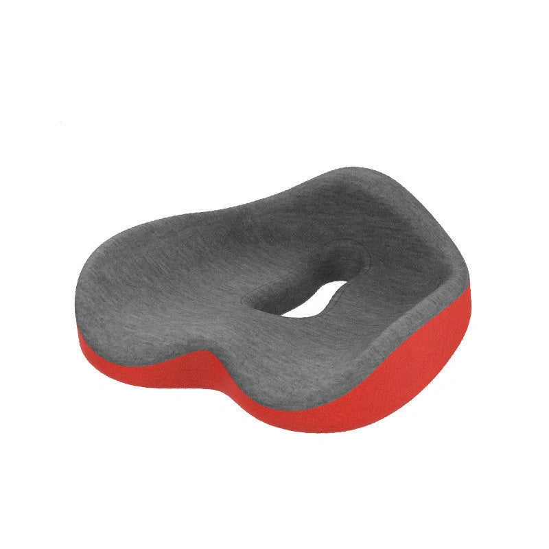 Ergonomic memory foam seat cushion in various colors for office and car use
