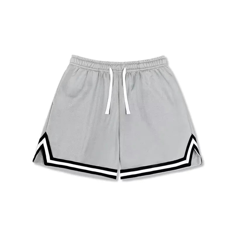 Men's elastic polyester shorts in various colours for summer sports and leisure activities